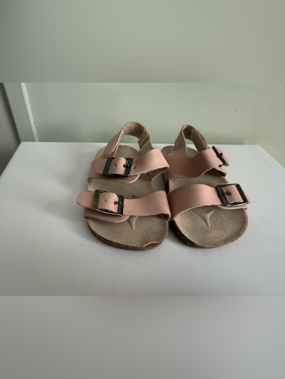 Old Navy Light Pink Double-Buckle Kids Sandals